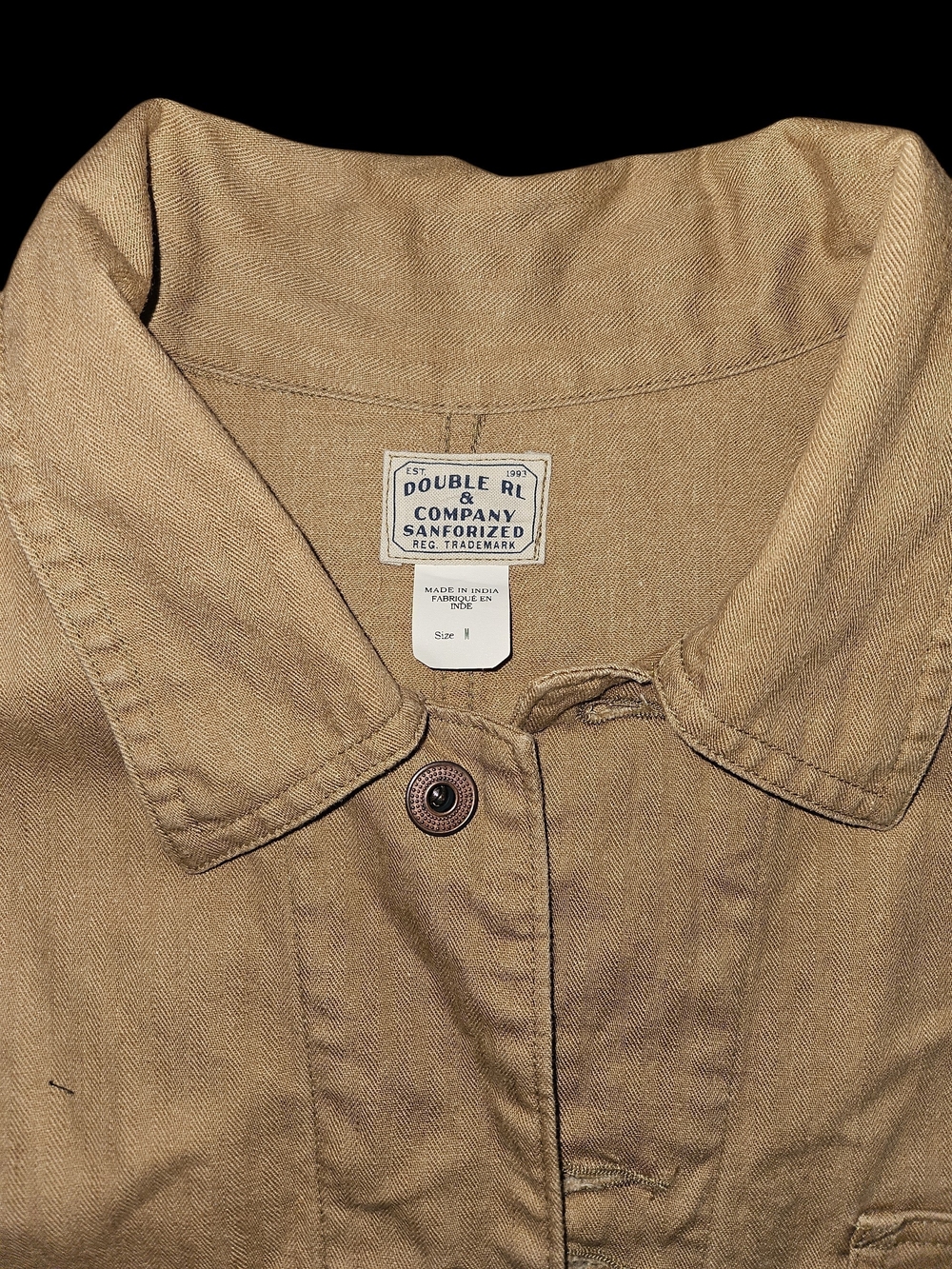 Ralph Lauren Double RL Tan Utility Chore Jacket